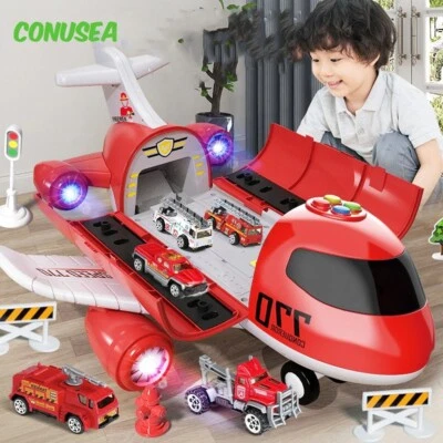 12/6Pcs Car Model Large Children Toys Airplane Toy Model Passenger Plane  - Image 1 of 4