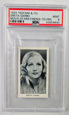 1934 Teofani Movie Stars & Cinema Celebrities GRETA GARBO PSA 9 MINT