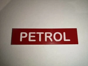 Boat Safety Label Plaque Sticker Petrol Fuel 75 x 19mm Red/White - Picture 1 of 1