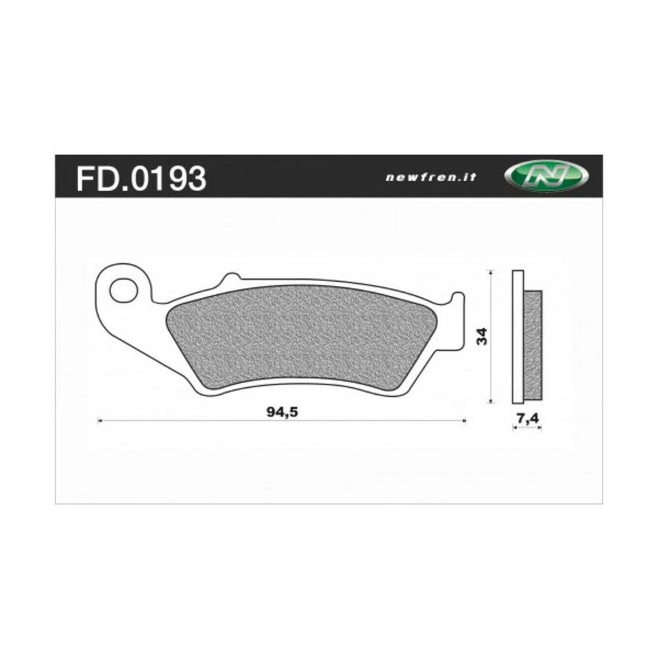 Newfren Front Brake Pads for Kawasaki KX250F 2004-2022 >Off Road Sintered - Imagem 1 de 1