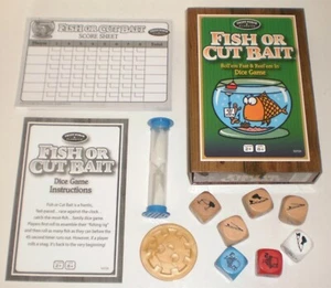 2014 University Games FISH OR CUT BAIT Dice Game - Complete! - Picture 1 of 3