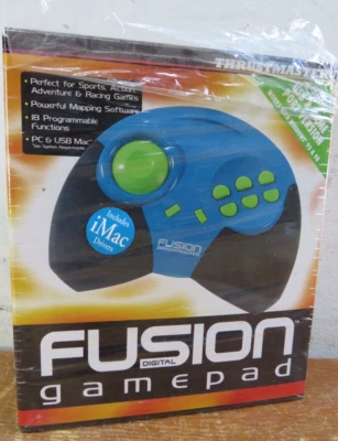 vintage computer pc Thrustmaster Fusion Digital Game pad With USB Adapter - Image 1 of 4