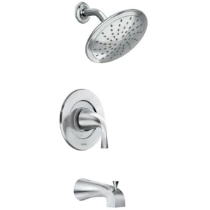 Moen Oxby 82660 Chrome 1-Handle Bathtub and Shower Faucet with Valve Chrome NEW - Picture 1 of 1