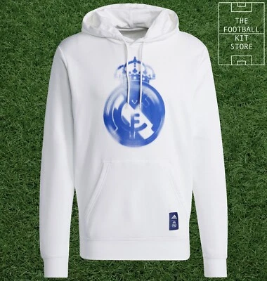 Real Madrid Hoody Mens - adidas Hoodie / Hooded Sweater - Medium - Image 1 of 4