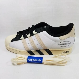 Adidas Superstar "Rayas Extendidas" - Para hombres 10 - Blanco Nube/Negro Núcleo - GX6025 - Imagen 1 de 9