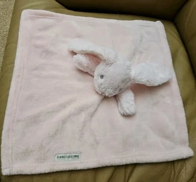 Mantas y más allá Pink Bunny Seguridad Lovey Peluche Suave Nunu Juguete 15X15 Foto 1 de 4