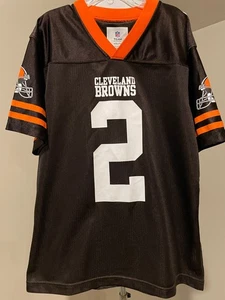 CLEVELAND BROWNS NFL Team Apparel Manziel 2 Jersey Youth - Sz Medium - Picture 1 of 7