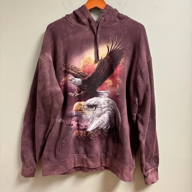 Sudadera con capucha The Mountain Eagle & Clouds para hombre talla L Dimitar Neshev 2011 patriótica de EE. UU. Foto 1 de 4