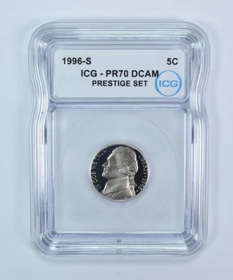 1996-S Jefferson Nickel Prestige Set PR70 DCAM ICG *5474 - Image 1 of 4