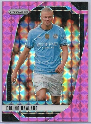 2024-25 Panini Prizm Premier League #9 Erling Haaland Pink Prizm Manchester City - Image 1 of 2