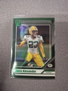 2024 Donruss Clearly Jaire Alexander Green /25 - Picture 1 of 2