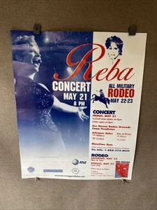 Vintage Reba McEntire Poster "Reba" Konzert alle Militär RODEO Camp Pendleton CA - Bild 1 von 8