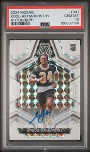 2024 Panini Mosaic #341 Kool-Aid Mckinstry Autograph PSA 10 rc - Picture 1 of 2