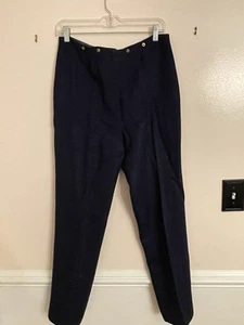 Celine Paris Vintage Navy Blue Women’s Pants, In Great Condition. Size 46 EUR - Picture 1 of 11