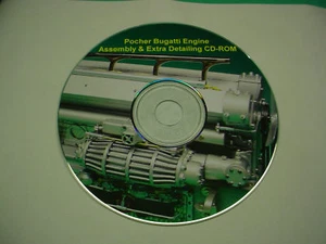 POCHER KM76 1/8 BUGATTI ENGINE ASSEMBLY & EXTRA DETAILING CD or DOWNLOAD - Picture 1 of 12