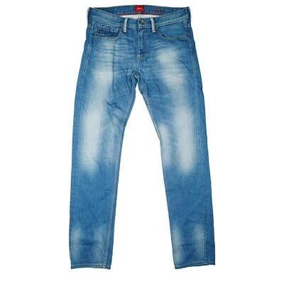 Calça jeans masculina slim fit perna reta tamanho S.Oliver Close 48 W31 L34 31/34 - Imagem 1 de 4