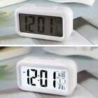 Small Digital Clock LED Display Desk Table Temperature Time Alarm Home Decor UK