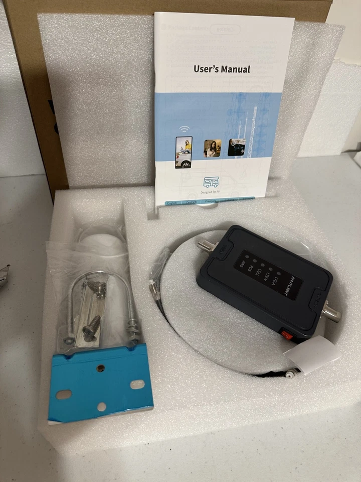5G 4G LTE Cell Phone 700/850/1700/1900MHz Signal Booster Data Voice RV Truck Kit - Image 1 of 4