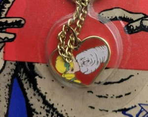 De colección ET E.T. Collar Gertie Drew Barrymore COLGANTE Star Power 1982 En Tarjeta - Imagen 1 de 3