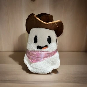 Ghost Cowgirl 10.5" Halloween Plush Cowboy Hat Bandana Trending - Picture 1 of 4