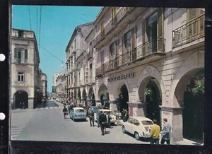 Cartolina Cava dei Tirreni Corso Italia Banco di Napoli ANIMATA AUTO QD356 - Picture 1 of 1