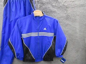 NWT Vintage Y2K 90s ADIDAS TEAM Copa Soccer Men's Large Nylon Track Jacket Pants - Picture 1 of 24