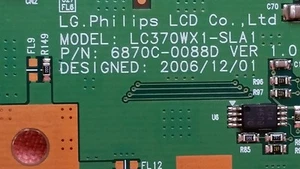 T-con board model LC370WX1-SLA1 , P/N : 6870C-0088D VER 1.0 for LG TV 37LC2D-UD - Picture 1 of 4