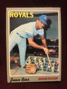 1970 Topps #89 Royals Juan Rios Baseball Card b
