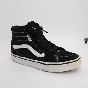 Vans Unisex SK8 Hi black Casual Shoes Sneakers Size 1 kids RIGHT SIDE only used - Picture 1 of 8