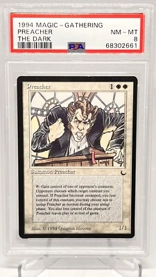 PSA MINT-NM Preacher The Dark Rare Reserved List MTG Vintage Magic The Gathering - Image 1 of 2