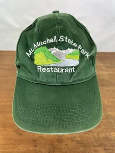 Mt. Gorra de béisbol Mitchell State Park Restaurant Carolina del Norte verde algodón a presión PEQUEÑA - Imagen 1 de 6