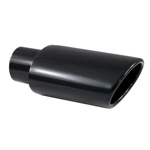 Mach-Speed Universal Auspuff gerollte Kante schräg geschnitten einwandig glänzend schwarz T820G - Bild 1 von 1