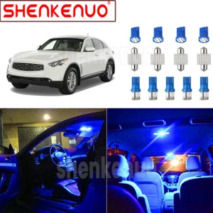 For 2003-2008 Infiniti FX35 FX45 Brilliant Blue LED Interior Lights Kit 13 Piece - Foto 1 di 11
