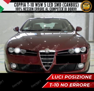 COPPIA LUCI POSIZIONE 5 LED CANBUS  ALFA ROMEO 159 BRERA NESSUN ERRORE A BORDO - Picture 1 of 2
