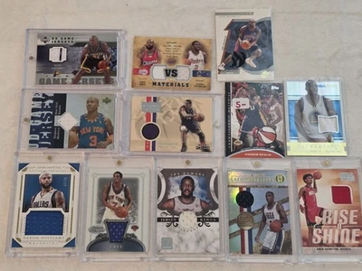 Lote de 12 tarjetas de baloncesto de la NBA. Tarjetas de jersey usadas para todos los juegos. All-Stars  Foto 1 de 4