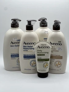 2- Aveeno Active Naturals Skin Relief Body Wash, 2 Skin Relief Lotion Plus Face - Picture 1 of 7