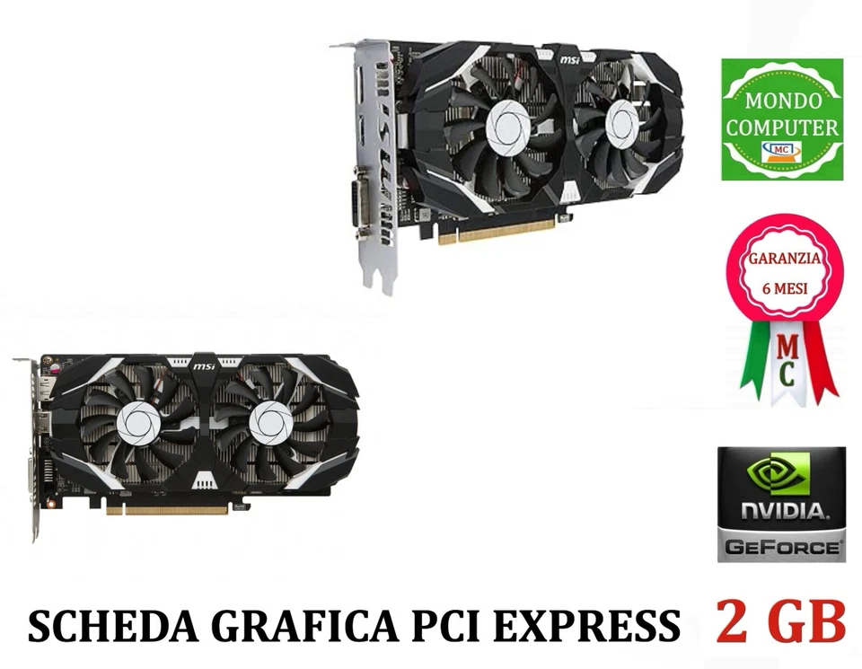 SCHEDA GRAFICA PCI EXPRESS MSI GTX 1050 - Immagine 1 di 1