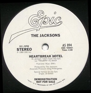 The Jacksons - Heartbreak Hotel (12", Promo) - Picture 1 of 1