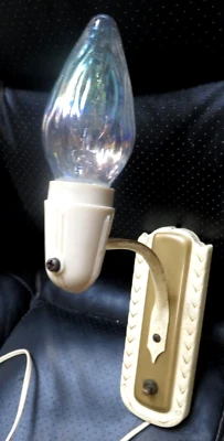 Aplique de pared vintage Art Deco dorado estampado estaño pinup metal accesorio de luz (Z) Foto 1 de 4