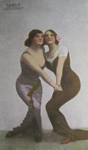 Schwule lesbische Tänzerinnen Druck Frauen Bild Tango Kunst  - Bild 1 von 2