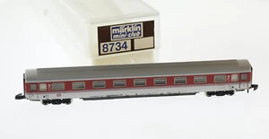 Märklín Mini-Club 8734 DB 1st Class Passenger Train Car White Red Z Marklin - Picture 1 of 3