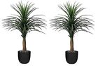 Pair of 4ft,120cm Artifcial Potted Yucca Tree Indoor or Outdoor Decorative Plant