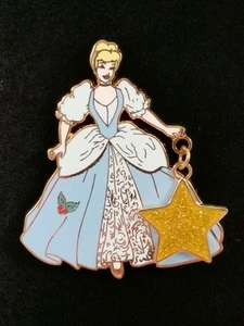 Cinderella's Ball LE 250 Disney Shopping Holiday Star Dangle Pin Mint on Card - Picture 1 of 7