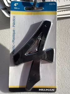 Hillman 839758 Black Plastic Nail-On Weatherproof 4-Number 4 In 102 mm - Picture 1 of 2