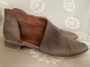 Free People Shoes Flats Royale Dorsay Leather Pointed Toe Size 39 US 8.5 - Picture 1 of 8