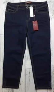 NEW Makers of True Originals Ankle Zip Capri Skinny Jeans Indigo Women 32x24 NWT - Bild 1 von 5