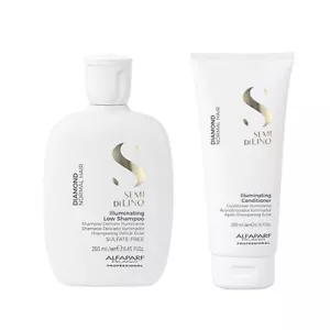 Alfaparf Semi Di Lino Diamond Illuminating Shampoo 8.45oz & Conditioner 6.76oz - Picture 1 of 5