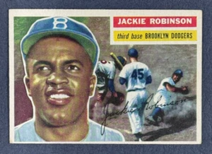1956 Topps Set Break Jackie Robinson (White Back) #30 GOOD -- VG-EX - Picture 1 of 5