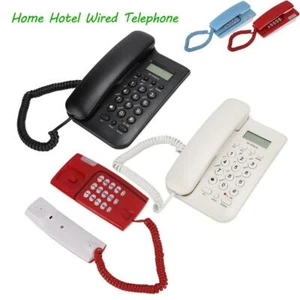 Mini Wall Mount Corded Phone Landline Telephone Home Office Desktop Caller ID - Zdjęcie 1 z 24