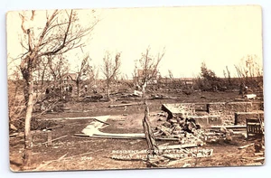 Tyler Minnesota Real Photo Postcard 1918 Tornado #1 A400 - Picture 1 of 2